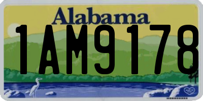 AL license plate 1AM9178