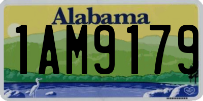 AL license plate 1AM9179