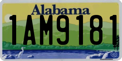 AL license plate 1AM9181