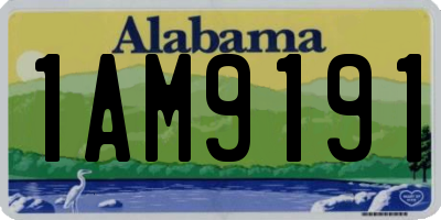 AL license plate 1AM9191