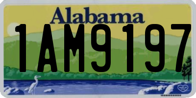 AL license plate 1AM9197