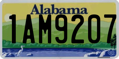 AL license plate 1AM9207