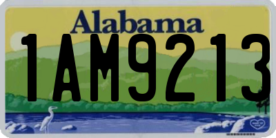 AL license plate 1AM9213