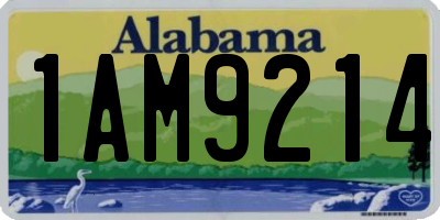 AL license plate 1AM9214