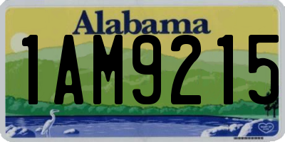 AL license plate 1AM9215