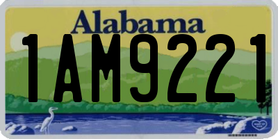 AL license plate 1AM9221
