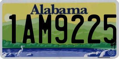 AL license plate 1AM9225