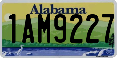 AL license plate 1AM9227