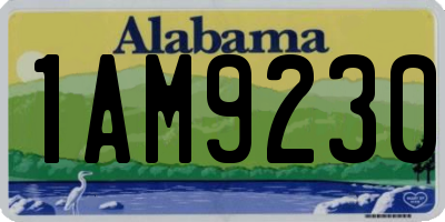 AL license plate 1AM9230