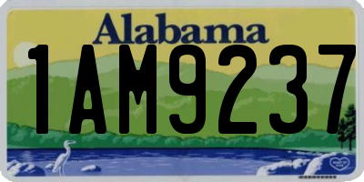 AL license plate 1AM9237