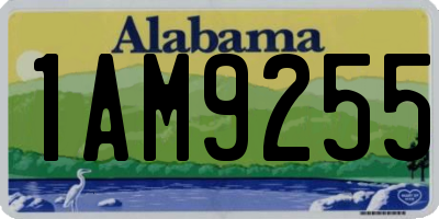 AL license plate 1AM9255