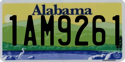 AL license plate 1AM9261