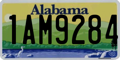AL license plate 1AM9284