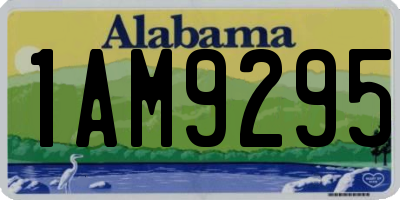 AL license plate 1AM9295