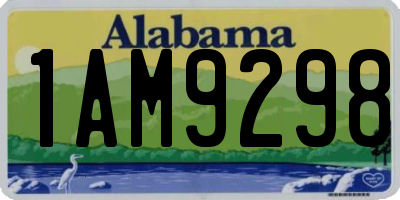 AL license plate 1AM9298