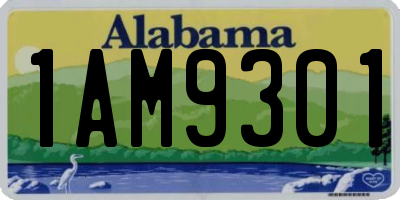 AL license plate 1AM9301