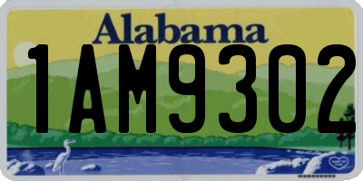 AL license plate 1AM9302