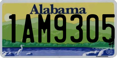 AL license plate 1AM9305