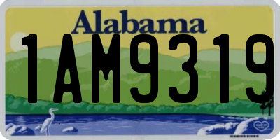 AL license plate 1AM9319