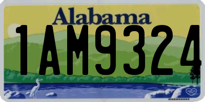 AL license plate 1AM9324