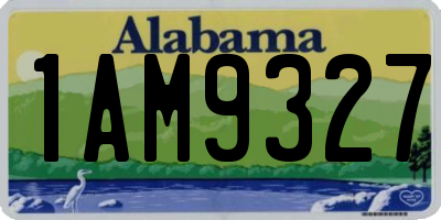 AL license plate 1AM9327