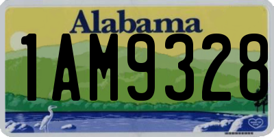AL license plate 1AM9328