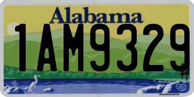 AL license plate 1AM9329