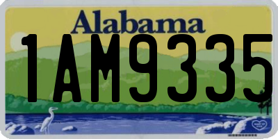 AL license plate 1AM9335