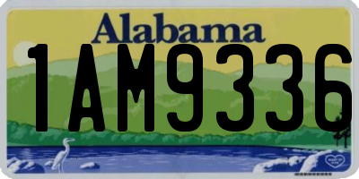 AL license plate 1AM9336