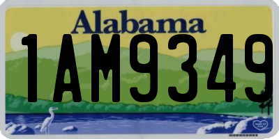 AL license plate 1AM9349