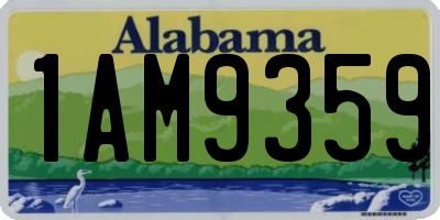 AL license plate 1AM9359