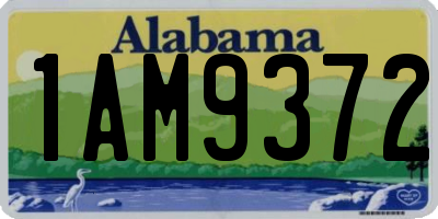 AL license plate 1AM9372