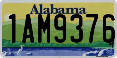 AL license plate 1AM9376