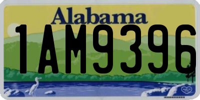 AL license plate 1AM9396