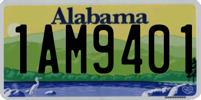 AL license plate 1AM9401
