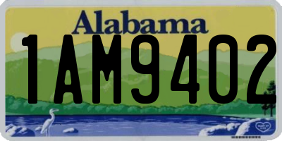 AL license plate 1AM9402