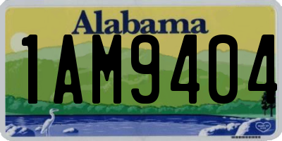AL license plate 1AM9404
