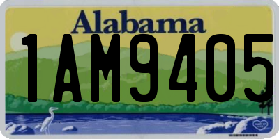 AL license plate 1AM9405