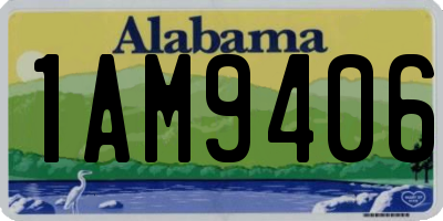 AL license plate 1AM9406