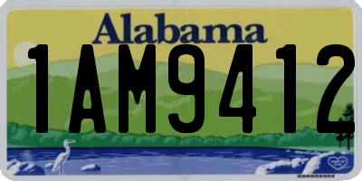 AL license plate 1AM9412
