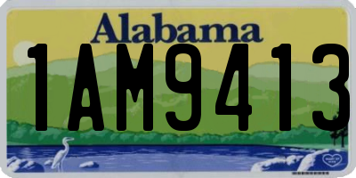 AL license plate 1AM9413