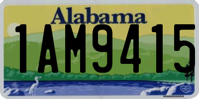 AL license plate 1AM9415