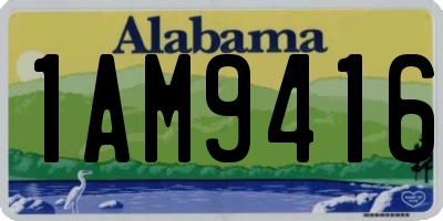 AL license plate 1AM9416