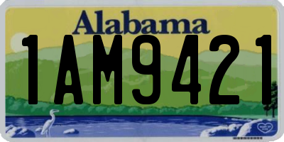 AL license plate 1AM9421