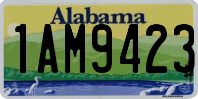 AL license plate 1AM9423
