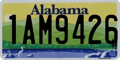AL license plate 1AM9426