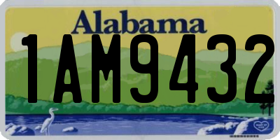 AL license plate 1AM9432