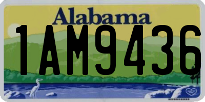 AL license plate 1AM9436