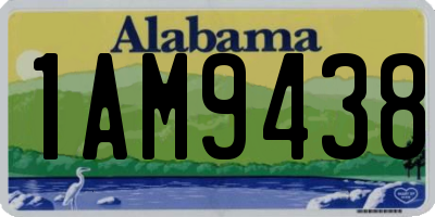 AL license plate 1AM9438
