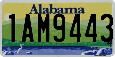 AL license plate 1AM9443